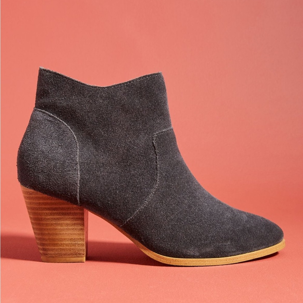 Anthropologie Wanderlust Suede Bootie